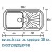 Νεροχύτης συνθετικός SANITEC CLASSIC 306